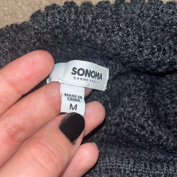 Sonoma Grey Turtleneck Sweater - Picture 5 of 8